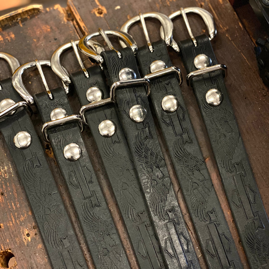 Custom Black Vintage Ladies Belt