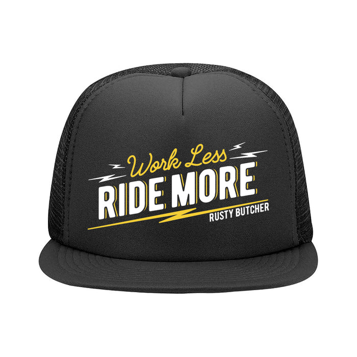 Ride More Black Mesh Hat