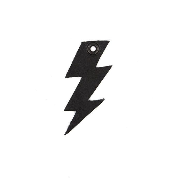Murdered Out Lightning Bolt Keychain Charm