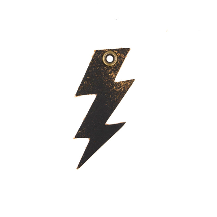Vintage Lightning Bolt Keychain Charm